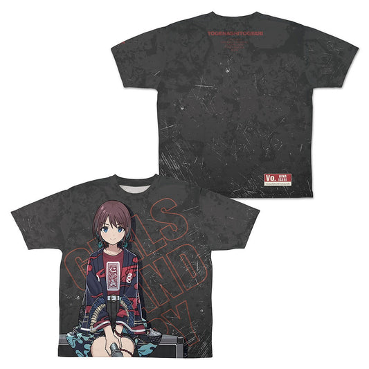 ガールズバンドクライ 描き下ろし 井芹仁菜 両面フルグラフィックTシャツ アー写V.. XL 【01/24頃入荷】