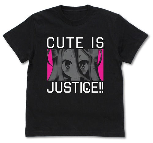 ノーゲーム・ノーライフ かわいいは正義！ Tシャツ BLACK XL 【01/24頃入荷】