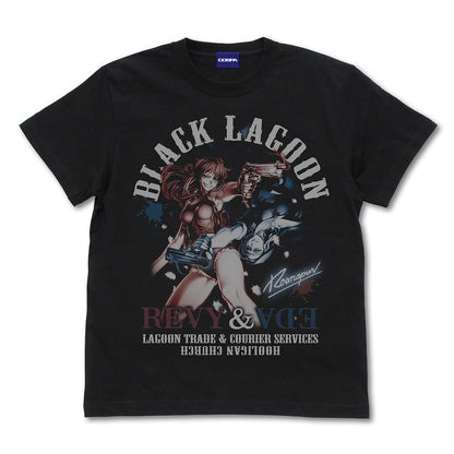 ブラック・ラグーン レヴィ＆エダ Tシャツ BLACK M 【01/24頃入荷】