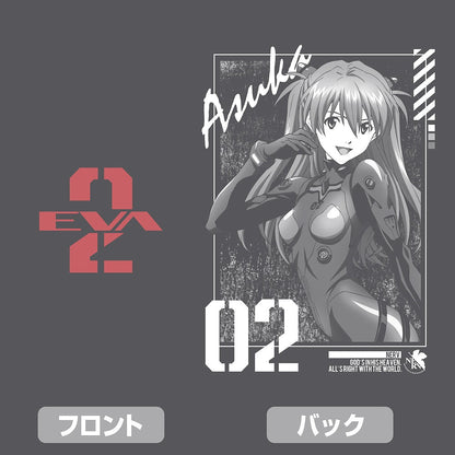 EVANGELION 式波・アスカ・ラングレー 薄手ドライパーカー BLACK XL 【01/24頃入荷】