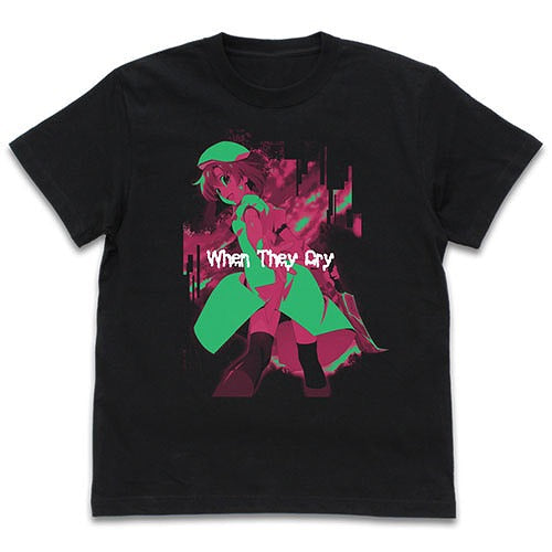 ひぐらしのなく頃に 業 竜宮レナ Tシャツ BLACK S  【03/04頃入荷】