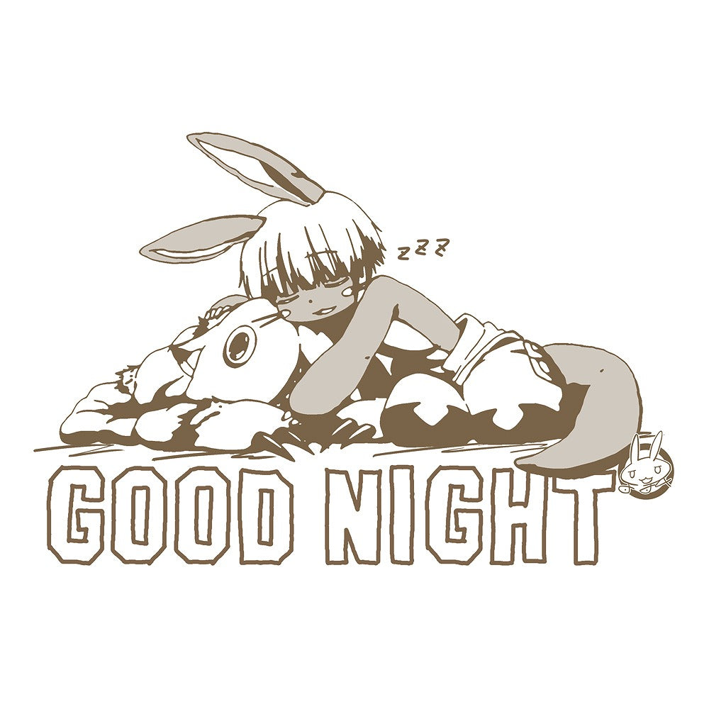 メイドインアビス 烈日の黄金郷 描き下ろし ナナチ スヤスヤ Tシャツ CHARCOAL S  【04/04頃入荷】