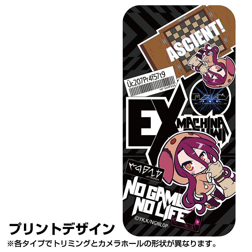 ノーゲーム・ノーライフ ゼロ シュヴィ ステッカー風 強化ガラスiPhoneケース 13･14共用 【01/24頃入荷】