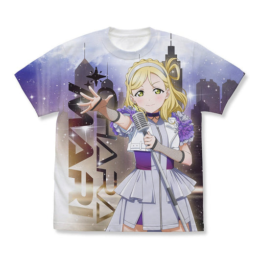 ラブライブ！サンシャイン!! 描き下ろし 小原鞠莉 フルグラフィックTシャツ ソロコンサー.. WHITE XL 【02/04頃入荷】