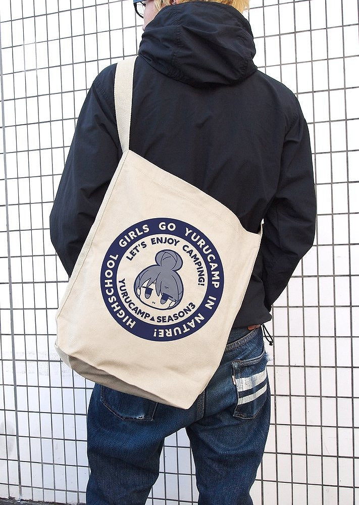 『ゆるキャン△ SEASON３』 志摩リン フェイス ショルダートート NATURAL  【03/24頃入荷】