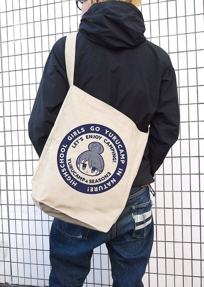 『ゆるキャン△ SEASON３』 志摩リン フェイス ショルダートート NATURAL  【03/24頃入荷】