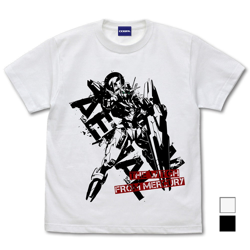 機動戦士ガンダム 水星の魔女 ガンダム・エアリアル Tシャツ WHITE L  【03/16頃入荷】
