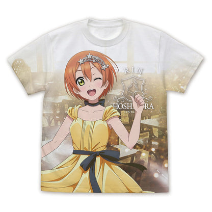 ラブライブ！ 描き下ろし 星空 凛 フルグラフィックTシャツ パーティード.. WHITE XL 【02/04頃入荷】