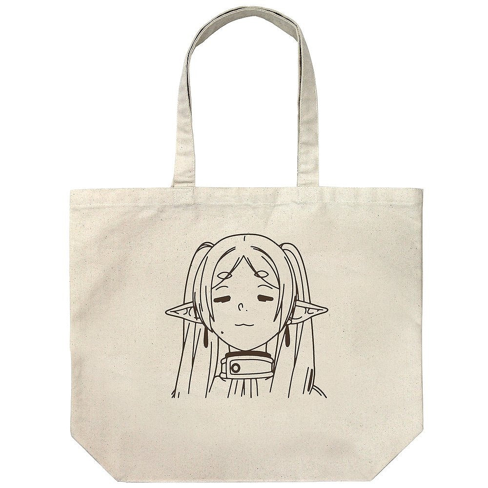 葬送のフリーレン フリーレンフェイス ラージトート NATURAL 【02/04頃入荷】