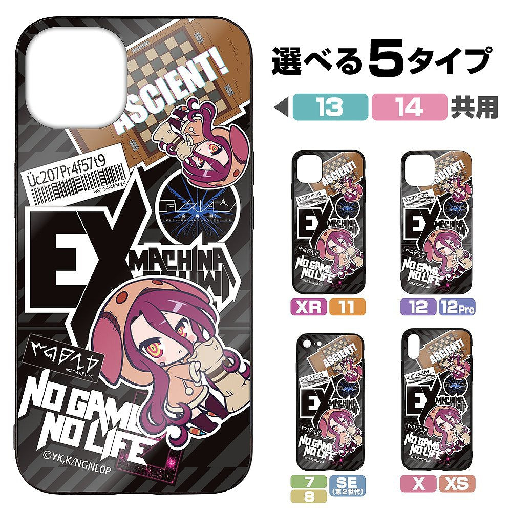 ノーゲーム・ノーライフ ゼロ シュヴィ ステッカー風 強化ガラスiPhoneケース XR･11共用 【01/24頃入荷】