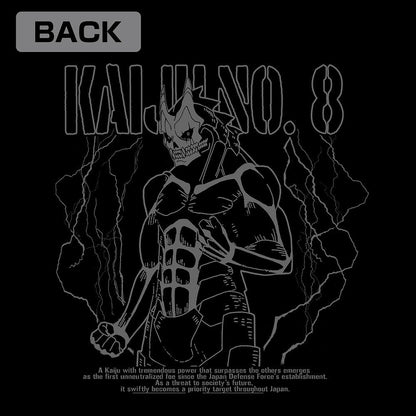 怪獣８号 ジップパーカー BLACK XL  【03/16頃入荷】