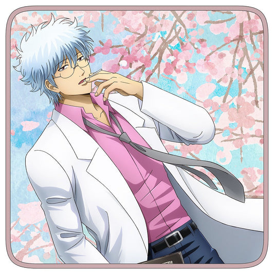 TVアニメ「3年Ｚ組銀八先生」 描き下ろし 坂田銀八 フルカラーハンドタオル ホームルーム始.. 【03/24頃入荷】