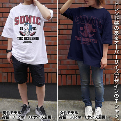 ソニック・ザ・ヘッジホッグ クラシックソニック ビッグシルエットTシャツ NAVY XL 【01/24頃入荷】