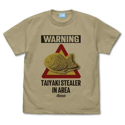 Kanon たいやき泥棒出没地帯 Tシャツ SAND KHAKI XL 【12/24頃入荷】