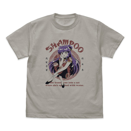 らんま１／２ シャンプー Tシャツ LIGHT GRAY S 【01/24頃入荷】