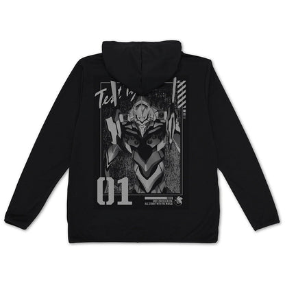 EVANGELION エヴァ初号機 薄手ドライパーカー GRAY L 【01/24頃入荷】