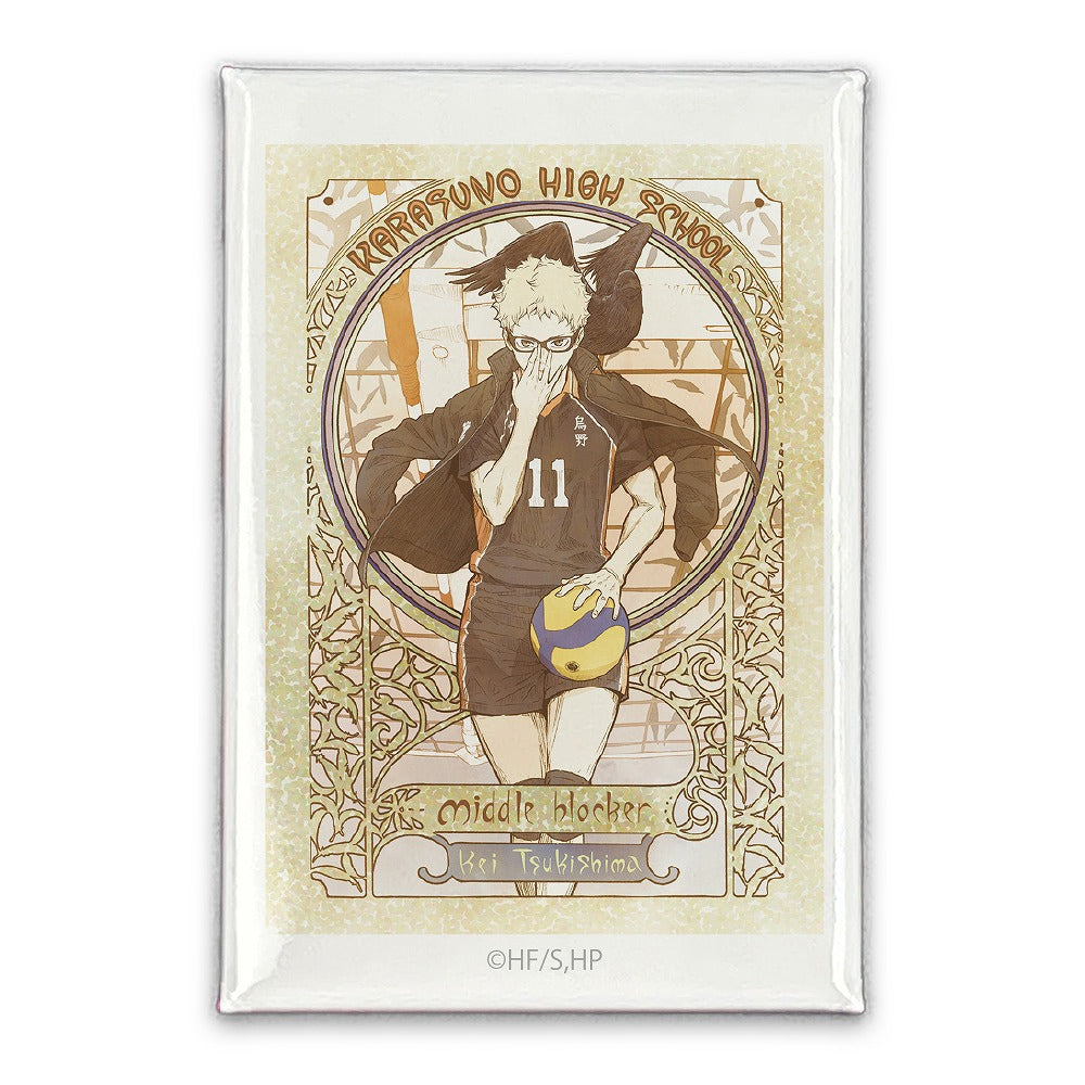 ハイキュー!! 月島 蛍 スクエア缶バッジ 飛翔Ver. 【03/16頃入荷】