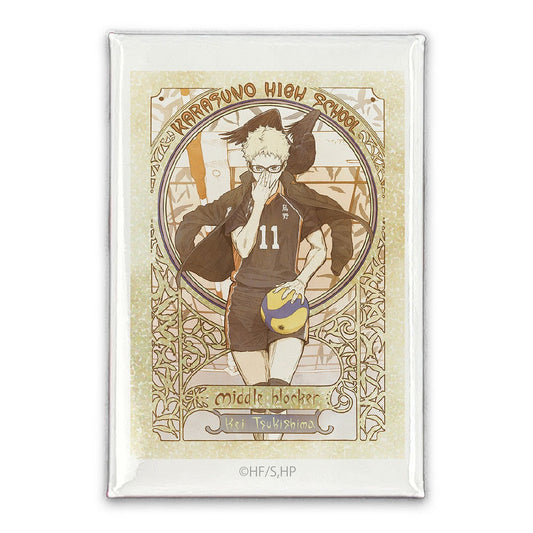 ハイキュー!! 月島 蛍 スクエア缶バッジ 飛翔Ver. 【03/16頃入荷】