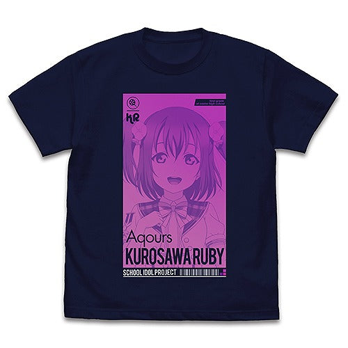 ラブライブ！サンシャイン!! 黒澤ルビィ Tシャツ ALL STARS Ver. NAVY S 【02/04頃入荷】
