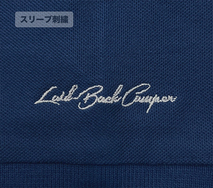 『ゆるキャン△ SEASON３』 バイク志摩リン ワンポイント刺繍ポロシャツ INDIGO M  【03/24頃入荷】