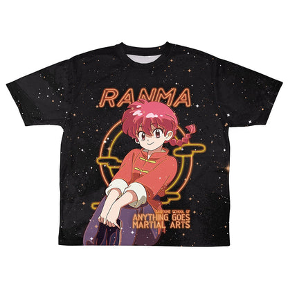 らんま１／２ らんま 両面フルグラフィックTシャツ ネオンサインVer. L 【01/24頃入荷】