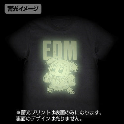 ポプテピピック EDM Tシャツ蓄光Ver. BLACK L 【02/04頃入荷】