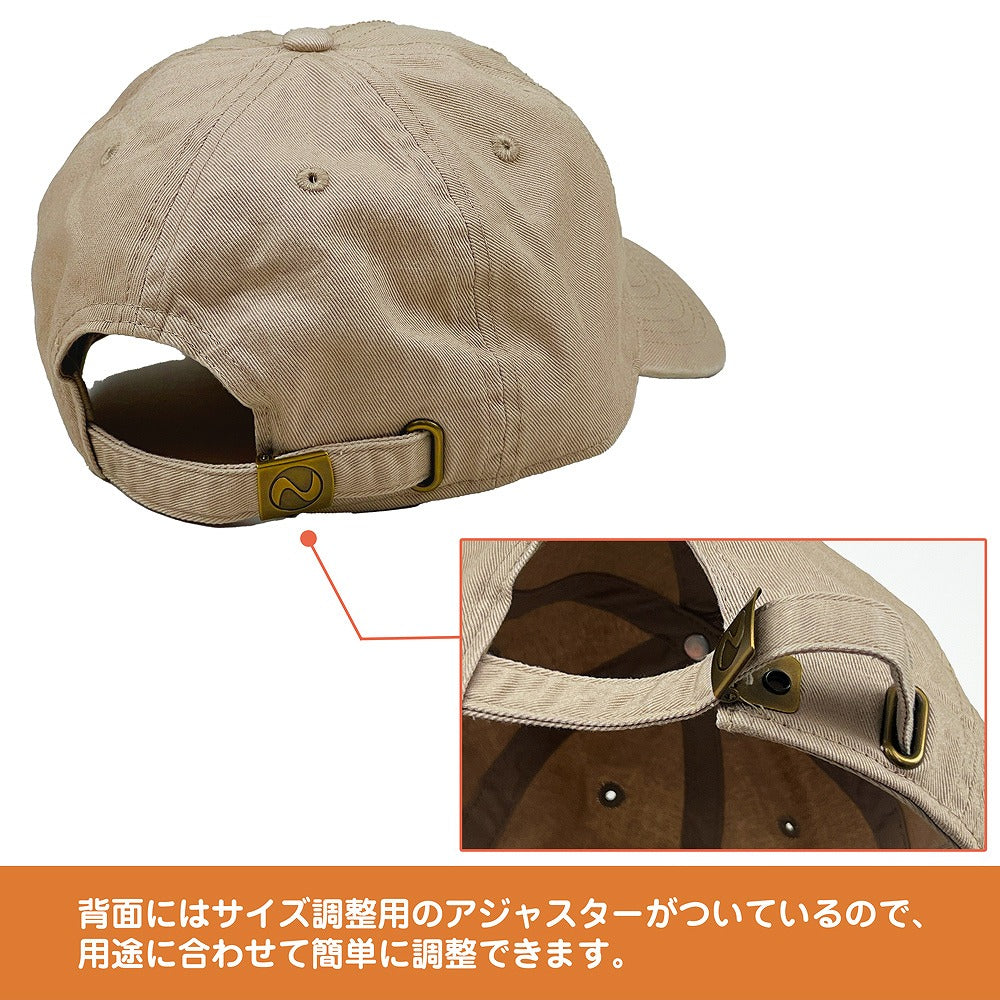 『ゆるキャン△ SEASON３』 カリブー 刺繍ローキャップ KHAKI  【03/24頃入荷】