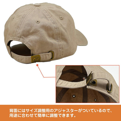 『ゆるキャン△ SEASON３』 カリブー 刺繍ローキャップ KHAKI  【03/24頃入荷】