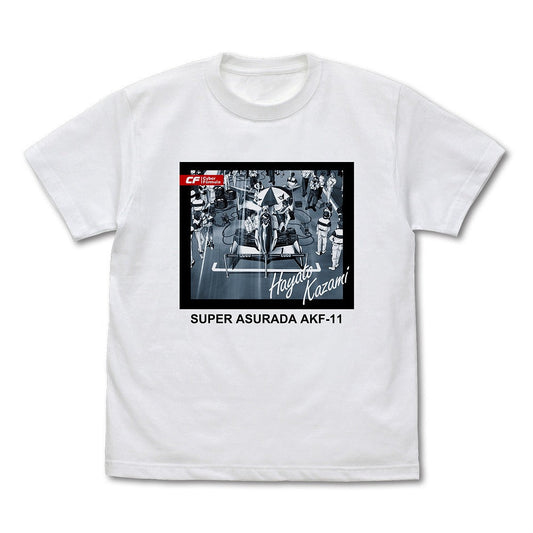 新世紀GPXサイバーフォーミュラ スーパーアスラーダ AKF-11 ワンシーンプリントTシャツ WHITE XL 【02/04頃入荷】
