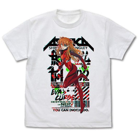 EVANGELION 式波 アスカ ラングレー フルカラーTシャツ WHITE XL 【01/24頃入荷】