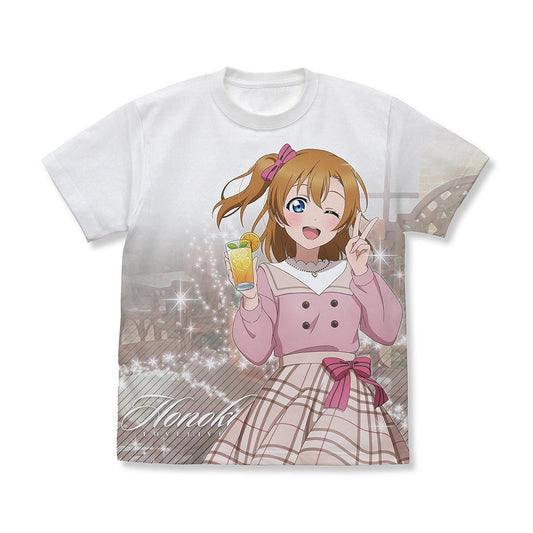ラブライブ！ 描き下ろし 高坂 穂乃果 フルグラフィックTシャツ パーティ.. WHITE M 【02/04頃入荷】
