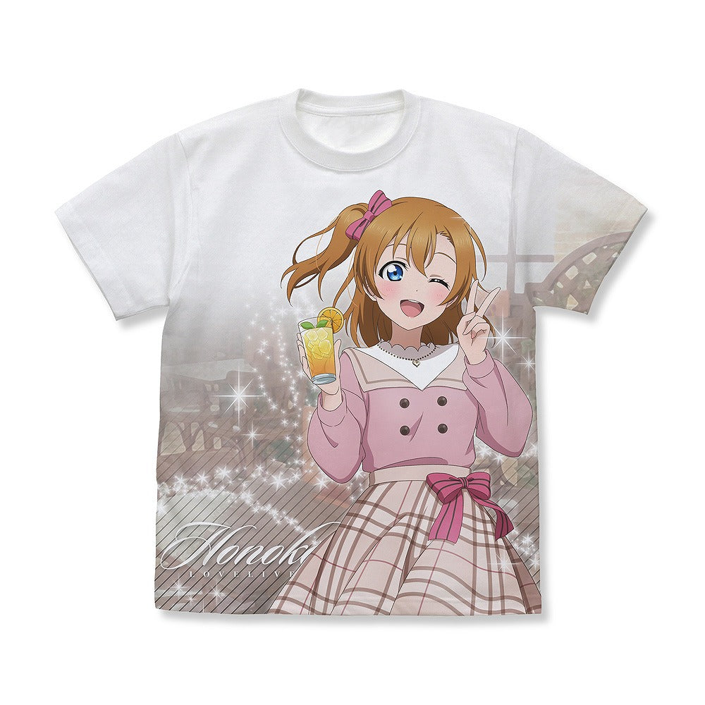 ラブライブ！ 描き下ろし 高坂 穂乃果 フルグラフィックTシャツ パーティ.. WHITE XL 【02/04頃入荷】
