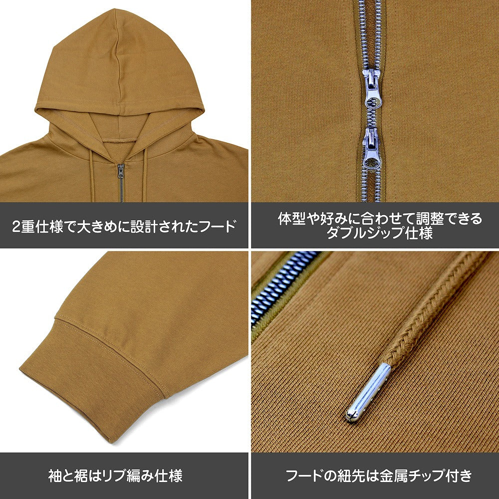 ガールズ＆パンツァー 最終章 アンツィオ高校 ジップパーカー MOSS L  【02/16頃入荷】