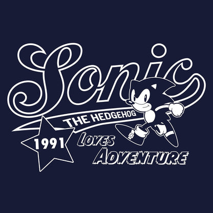ソニック・ザ・ヘッジホッグ ソニック アメリカン Tシャツ NAVY S 【01/24頃入荷】