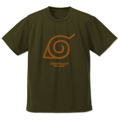 NARUTO-ナルト- 疾風伝 木ノ葉隠れの里 ドライTシャツ OD M 【01/24頃入荷】