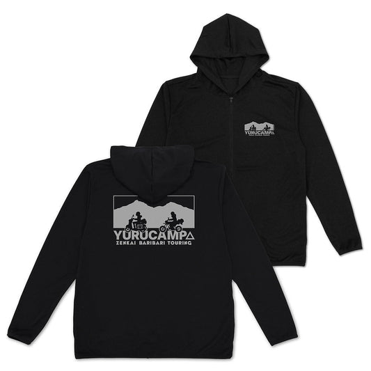 『ゆるキャン△ SEASON３』 リン・綾乃ツーリング 薄手ドライパーカー BLACK XL 【01/24頃入荷】