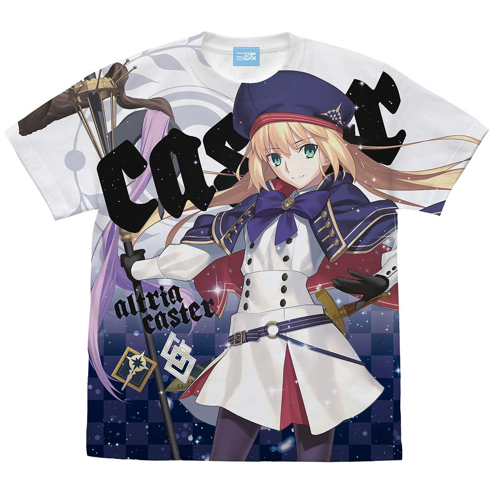 Fate/Grand Order キャスター/アルトリア・キャスター フルグラフィックTシャツ ｱﾙﾄﾘｱ･ｷｬｽﾀｰ ﾌﾙｸﾞﾗﾌｨｯｸTｼｬﾂ/WHITE XL  【03/24頃入荷】