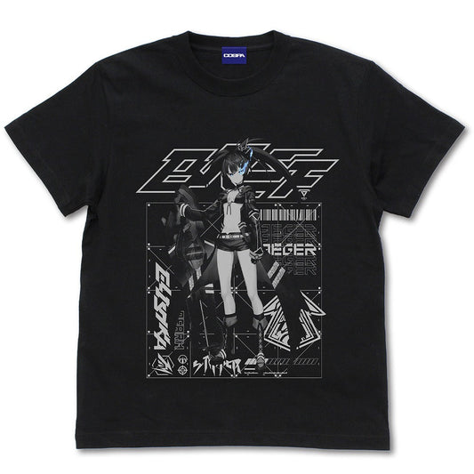 ブラック★ロックシューター FRAGMENT エリシュカ Tシャツ BLACK M 【01/24頃入荷】