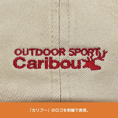『ゆるキャン△ SEASON３』 カリブー 刺繍ローキャップ KHAKI  【03/24頃入荷】