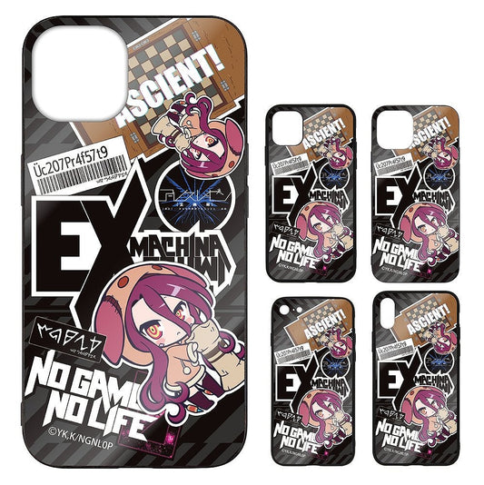 ノーゲーム・ノーライフ ゼロ シュヴィ ステッカー風 強化ガラスiPhoneケース 13･14共用 【01/24頃入荷】