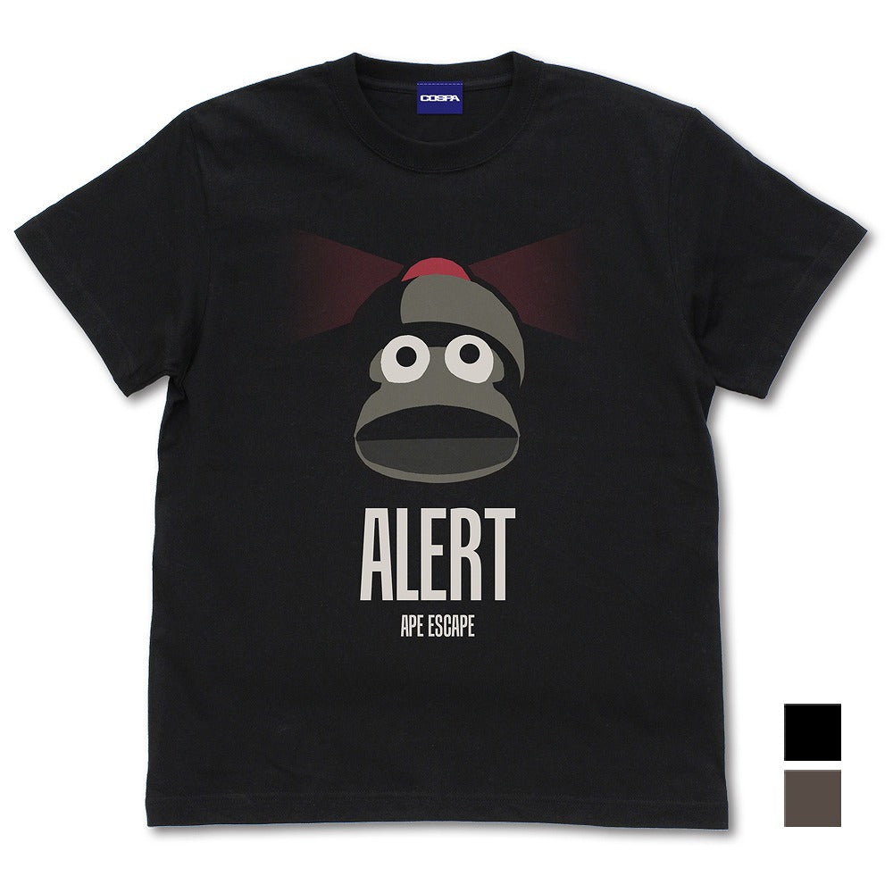 サルゲッチュ ピポサル警戒中 Tシャツ BLACK M 【01/07頃入荷】