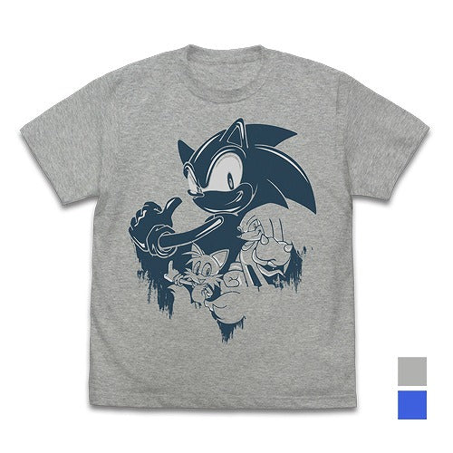 ソニック・ザ・ヘッジホッグ ソニック ウォールペイント Tシャツ ROYAL BLUE XL 【01/24頃入荷】