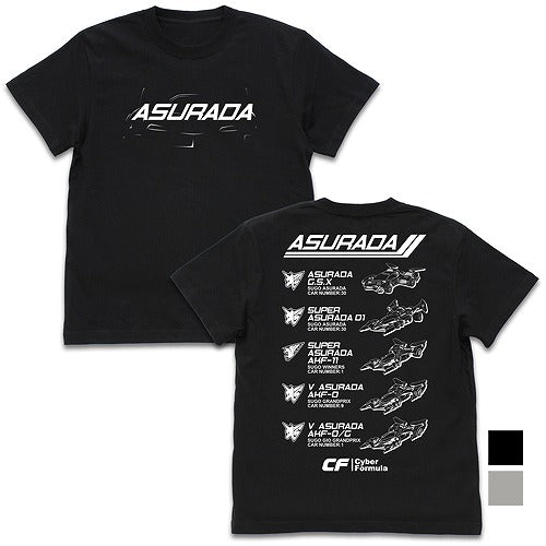 新世紀GPXサイバーフォーミュラ 歴代アスラーダ Tシャツ MIX GRAY S 【02/04頃入荷】