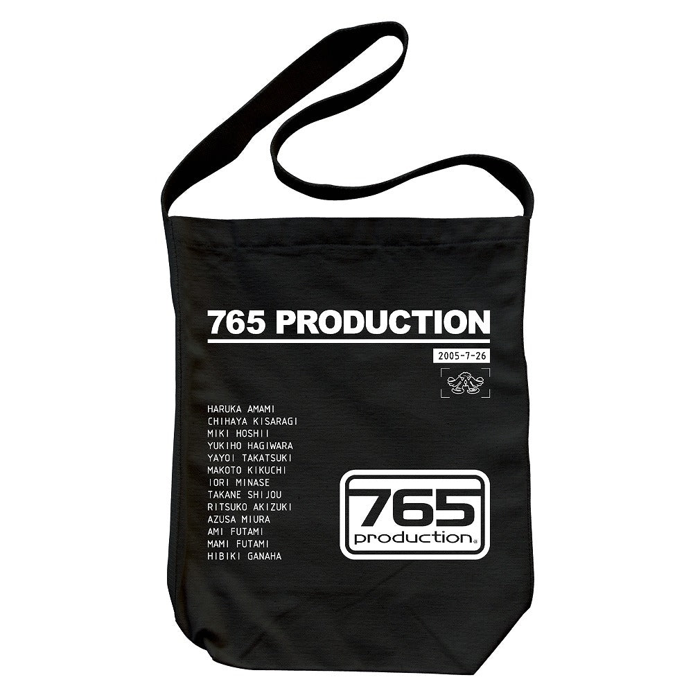 THE IDOLM＠STER 765プロ ロゴ ショルダートート BLACK  【03/24頃入荷】