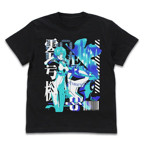 EVANGELION エヴァ零号機 アシッドグラフィックスTシャツ BLACK S 【01/24頃入荷】