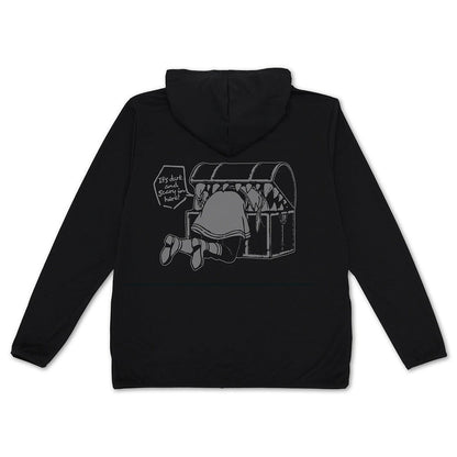 葬送のフリーレン ミミックに食べられるフリーレン 薄手ドライパーカー BLACK XXL 【02/04頃入荷】