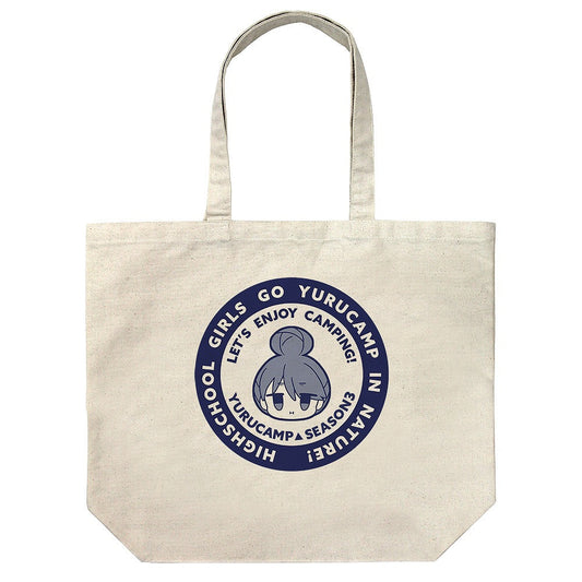 『ゆるキャン△ SEASON３』 志摩リン フェイス ラージトート NATURAL  【03/24頃入荷】