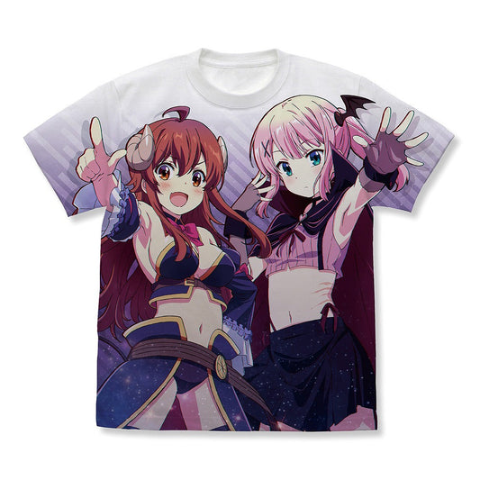 まちカドまぞく 2丁目 シャドウミストレス優子＆ダークネスピーチ フルグラフィックT.. WHITE XL 【01/24頃入荷】