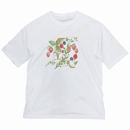 吸血鬼すぐ死ぬ ジョンと木の実 ビッグシルエットTシャツ WHITE L 【12/24頃入荷】