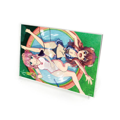 まちカドまぞく 2丁目 水着の優子＆桃 アクリルアートスタンド 【01/24頃入荷】